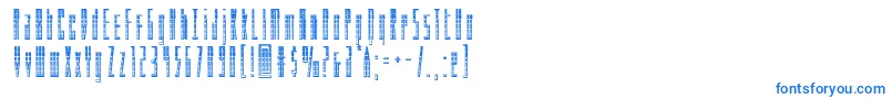 Шрифт Phantaconchrome – синие шрифты