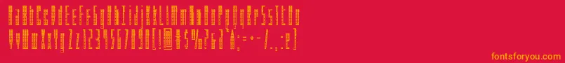 Phantaconchrome Font – Orange Fonts on Red Background