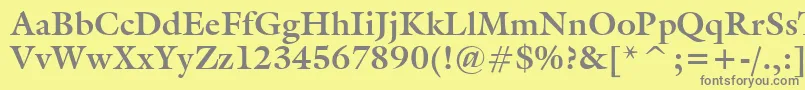 More about GalleryBold Font GalleryBold Font – Gray Fonts on Yellow Background