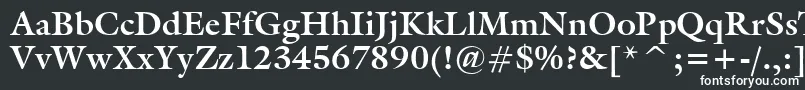 GalleryBold Font – White Fonts on Black Background