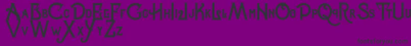 Celestialfree Font – Black Fonts on Purple Background