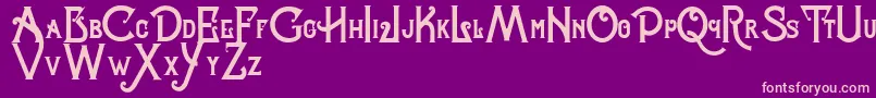 Celestialfree Font – Pink Fonts on Purple Background