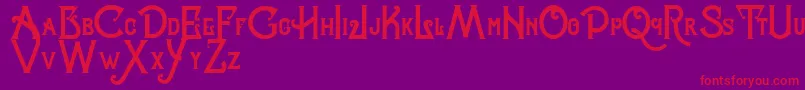 Celestialfree Font – Red Fonts on Purple Background