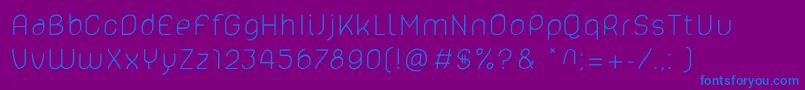 Lelim300 Font – Blue Fonts on Purple Background