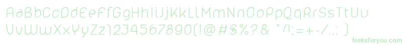 Lelim300 Font – Green Fonts on White Background