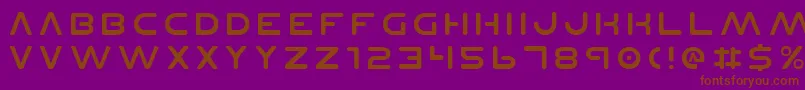 Planetnv2 Font – Brown Fonts on Purple Background