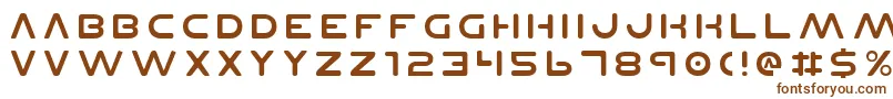Planetnv2-fontti – ruskeat fontit valkoisella taustalla