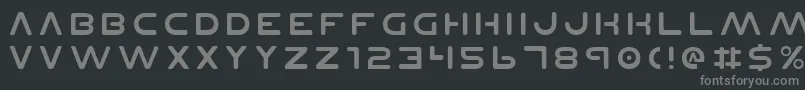 Planetnv2 Font – Gray Fonts on Black Background