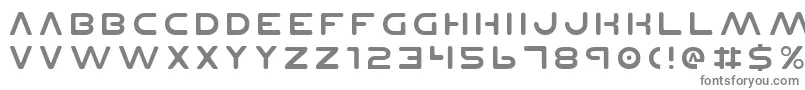 フォントPlanetnv2 – 白い背景に灰色の文字