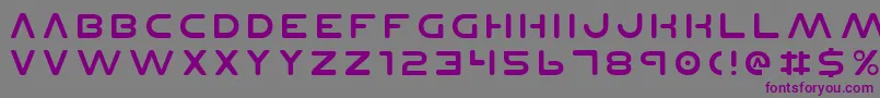 Шрифт Planetnv2 – фиолетовые шрифты на сером фоне
