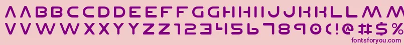 Planetnv2 Font – Purple Fonts on Pink Background