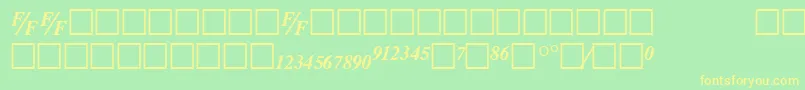 fuente TmsfbBolditalic – Fuentes Amarillas Sobre Fondo Verde