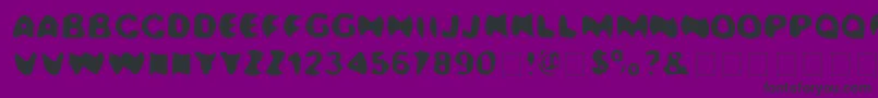 Kala Font – Black Fonts on Purple Background