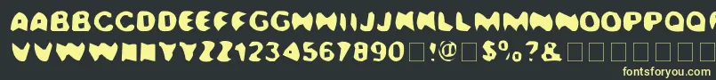 Kala Font – Yellow Fonts on Black Background
