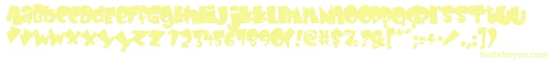 Шрифт BabyKruffy – жёлтые шрифты