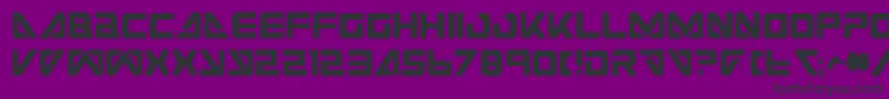 SeaDog2001Condensed-Schriftart – Schwarze Schriften auf violettem Hintergrund