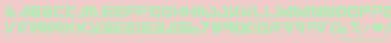 SeaDog2001Condensed Font – Green Fonts on Pink Background