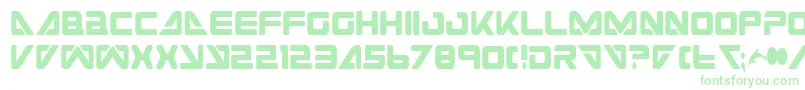 SeaDog2001Condensed Font – Green Fonts on White Background