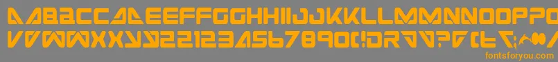 SeaDog2001Condensed Font – Orange Fonts on Gray Background