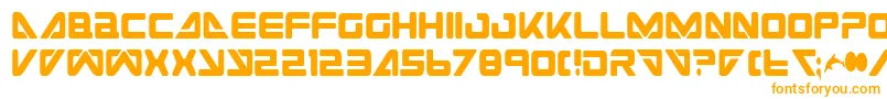 SeaDog2001Condensed Font – Orange Fonts on White Background