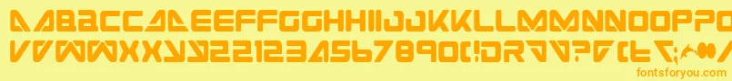 Police SeaDog2001Condensed – polices orange sur fond jaune