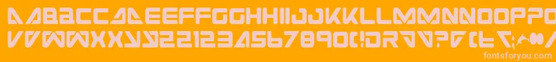 Saiba mais sobre a fonte SeaDog2001Condensed Fonte SeaDog2001Condensed – fontes rosa em um fundo laranja