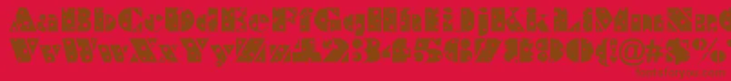 More about ABraggastars Font ABraggastars Font – Brown Fonts on Red Background