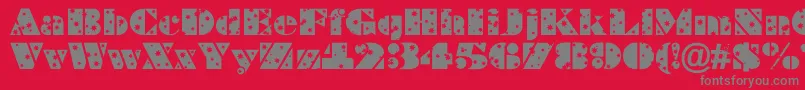 ABraggastars Font – Gray Fonts on Red Background