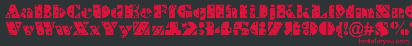 ABraggastars Font – Red Fonts on Black Background