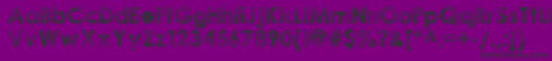 Zeebraa Font – Black Fonts on Purple Background