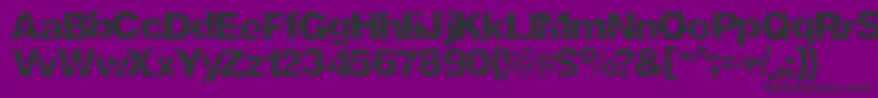 Shredhard-Schriftart – Schwarze Schriften auf violettem Hintergrund