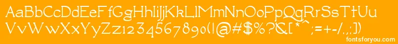 LuisaBold Font – White Fonts on Orange Background