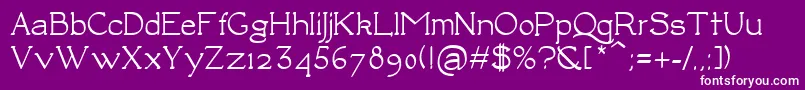 LuisaBold Font – White Fonts on Purple Background