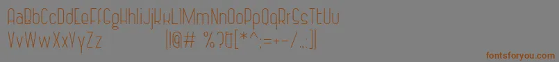 Шрифт VintageStrapsLight – коричневые шрифты на сером фоне
