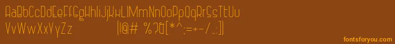 Шрифт VintageStrapsLight – оранжевые шрифты на коричневом фоне