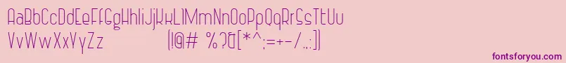 Шрифт VintageStrapsLight – фиолетовые шрифты на розовом фоне
