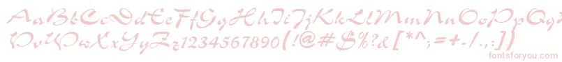 ShowerdbNormal Font – Pink Fonts on White Background