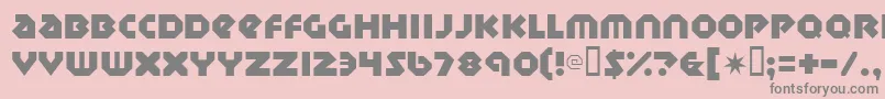 Sudbury Font – Gray Fonts on Pink Background