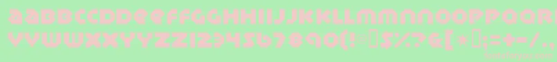 Sudbury Font – Pink Fonts on Green Background