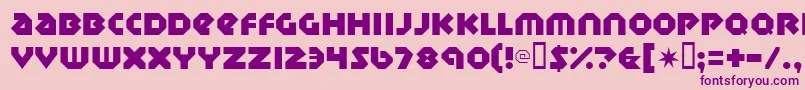 Sudbury Font – Purple Fonts on Pink Background