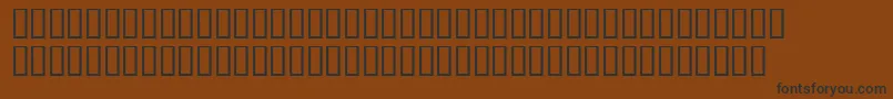 Шрифт WbxluciditeInverted – чёрные шрифты на коричневом фоне