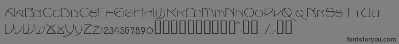 フォントMarlowe – 黒い文字の灰色の背景