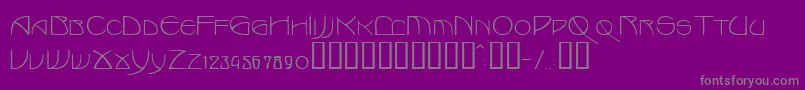 Marlowe-Schriftart – Graue Schriften auf violettem Hintergrund