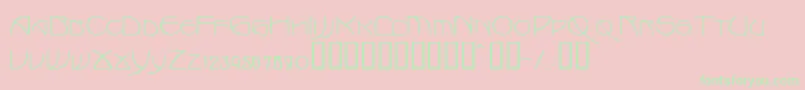 Marlowe Font – Green Fonts on Pink Background