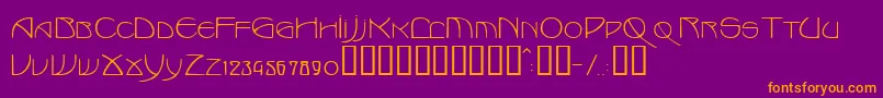 Marlowe Font – Orange Fonts on Purple Background