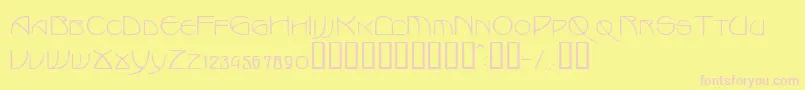 フォントMarlowe – ピンクのフォント、黄色の背景