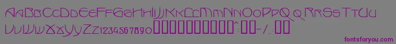Marlowe Font – Purple Fonts on Gray Background