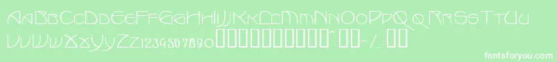 Marlowe Font – White Fonts on Green Background