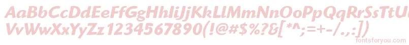 HighlanderItcTtBolditalic Font – Pink Fonts on White Background