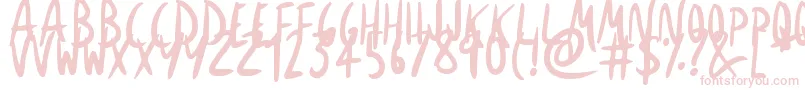 ExpressiveInks Font – Pink Fonts on White Background